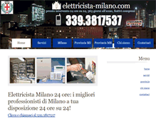 Tablet Screenshot of elettricista-milano.com